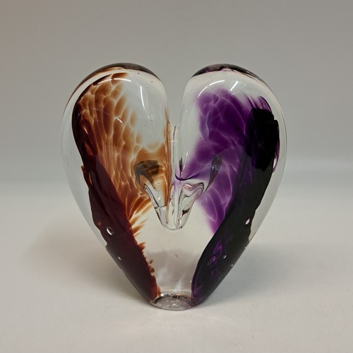 DG-113 Heart Red & Purple $110 at Hunter Wolff Gallery